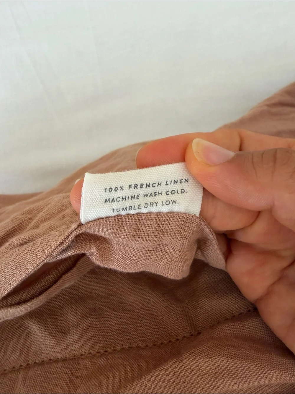 The Citizenry Stonewashed Linen Pillowcase set || dusty rose linen pillow case